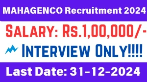 MAHAGENCO Govt Sarkari Job Vacancy 2024: Advisor or Consultant Vacancies, B.E/B.Tech Pass Jobs in Mumbai