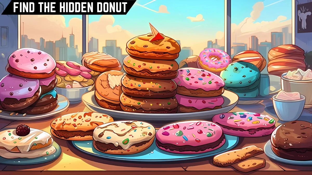 Optical Illusion Eye Test: Only Eagle Eyes Can Spot the Hidden Donut in 9 Secs