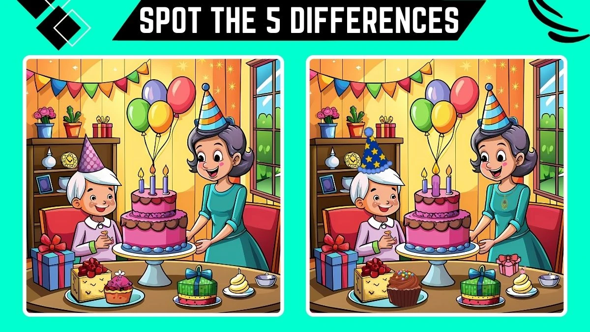 Optical Illusion Spot the 5 Differences: Only People with 4k Vision Can Spot the 5 Differences in this Image in 12 Secs