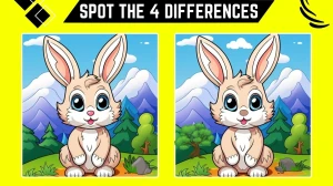 Optical Illusion Spot the Difference Game: Only Eagle Eyes Can Spot the 4 Differences in this Rabbit Image in 10 Secs