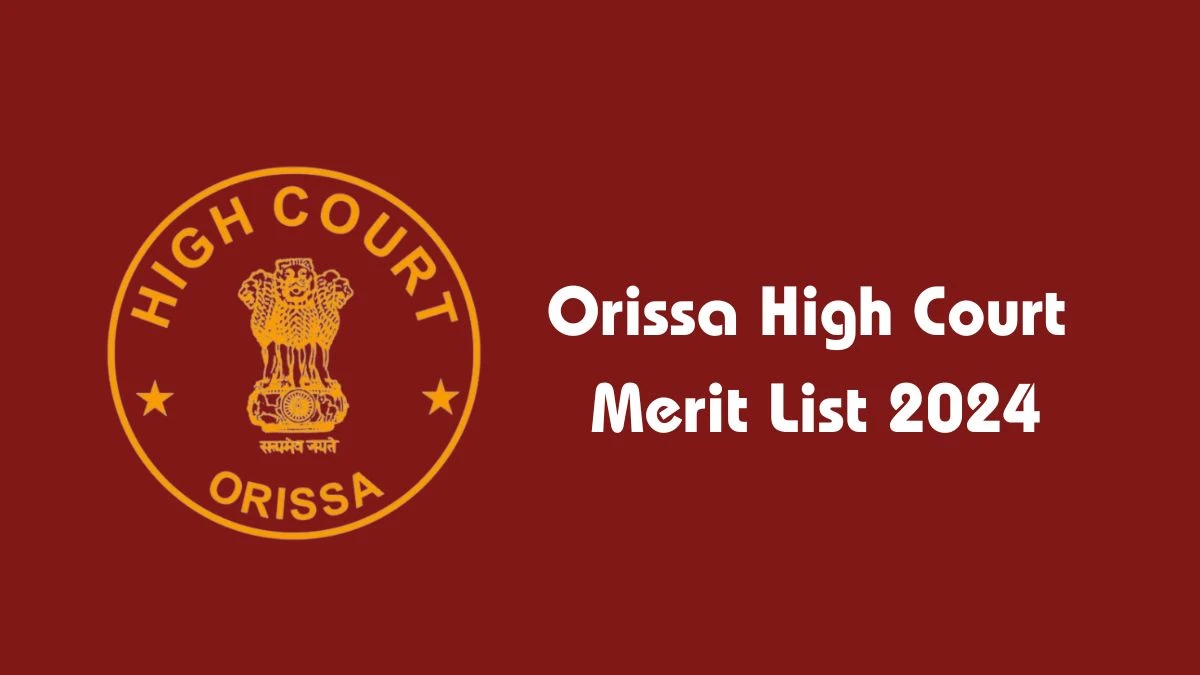 Orissa High Court Result 2024 Announced. Direct Link to Check Orissa High Court Junior Grade Typist/ Data Entry Operator Result 2024 orissahighcourt.nic.in - 10 Dec 2024