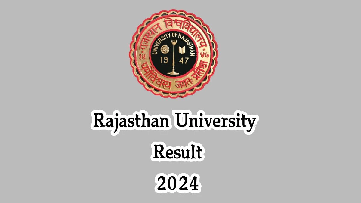 Rajasthan University Result 2024 (Released) @ uniraj.ac.in B.Ed. PART-I Exam Details Here