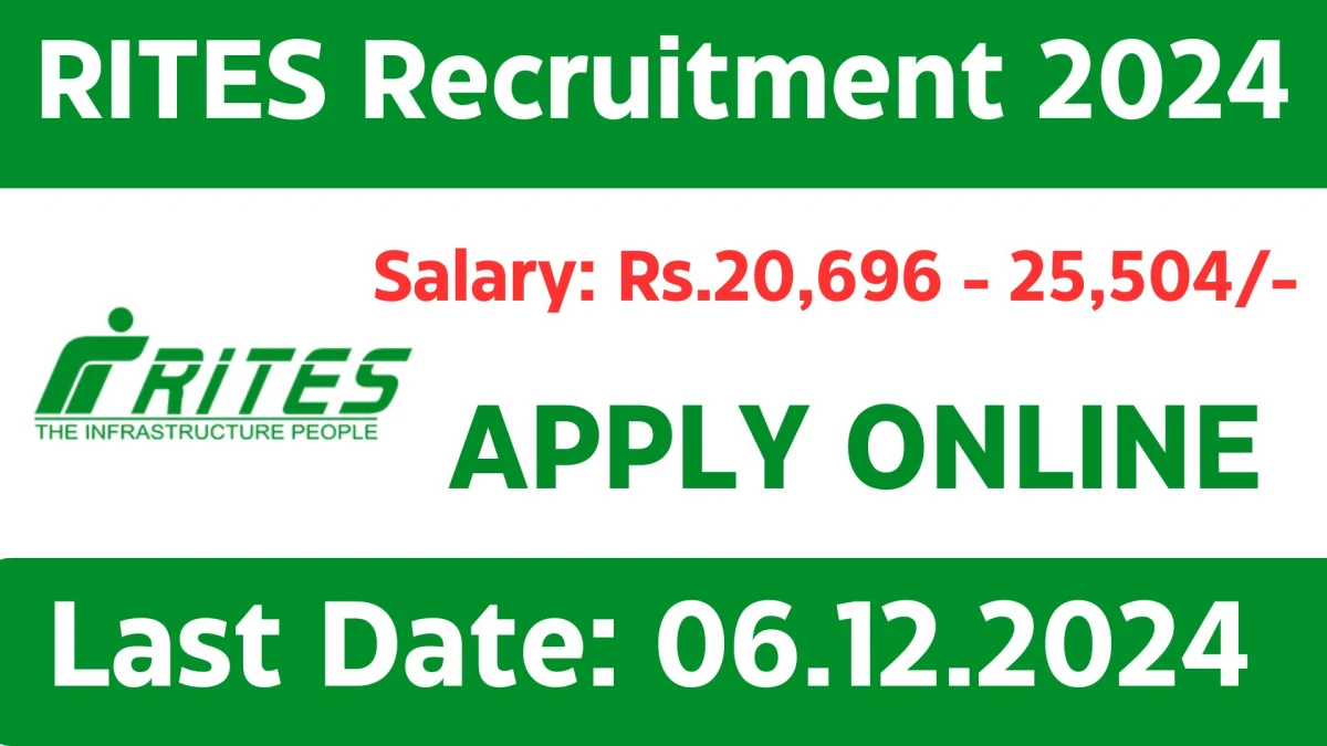 RITES Gov Job Vacancy 2024: 60 Engineer Vacancies, B.E/ B.Tech, M.E/M.Tech, Diploma Pass Jobs in Assam