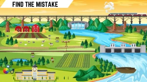 Spot the 2 Mistakes Picture Puzzle: Only detective minds can spot the 2 Mistakes in this Image in 10 Secs