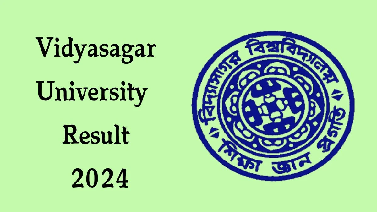 Vidyasagar University Result 2024 (Released) at vidyasagar.ac.in Check BCA (Sem 1) Exam 2023 Result