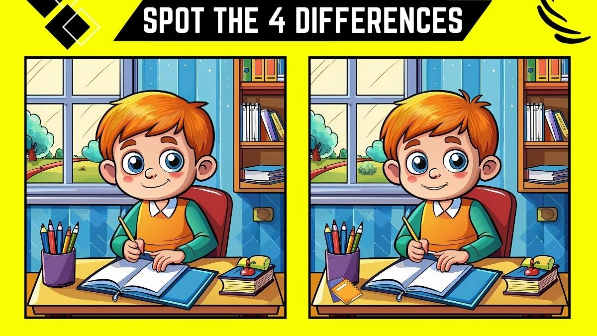 Spot the Difference Game: Only Extra Sharp Eyes Can Spot the 4 Differences in this Boy Image in 10 Secs