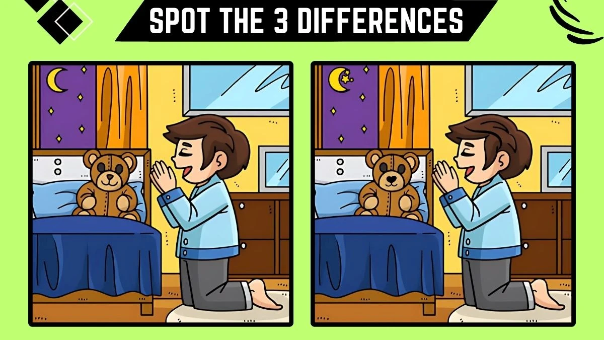 Spot the Difference Game: Only people with 50/50 Vision Can Spot the 3 Differences in this Image in 9 Secs