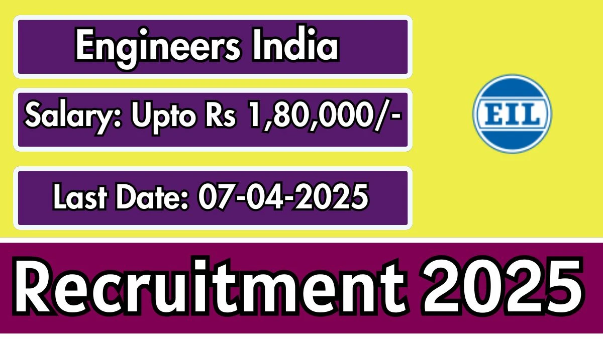 EIL MT Recruitment 2025 Notification Out Apply Online for 58 Management Trainees Posts