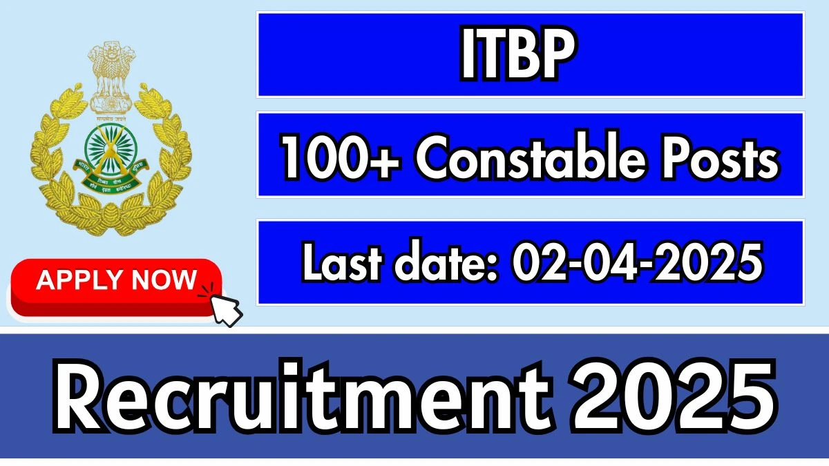 ITBP Recruitment 2025 Apply Online for 133 Constable Posts