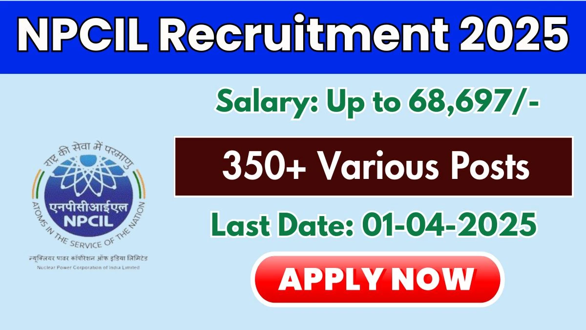 NPCIL Kaiga Various Posts Recruitment 2025 Notification Out Apply Online for 391 Scientific Assistant, Technician and Other Posts