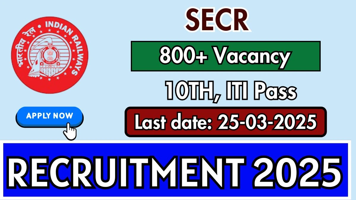 SECR Act Apprentices Recruitment 2025 Notification Out Apply Online for 835 Act Apprentices Posts