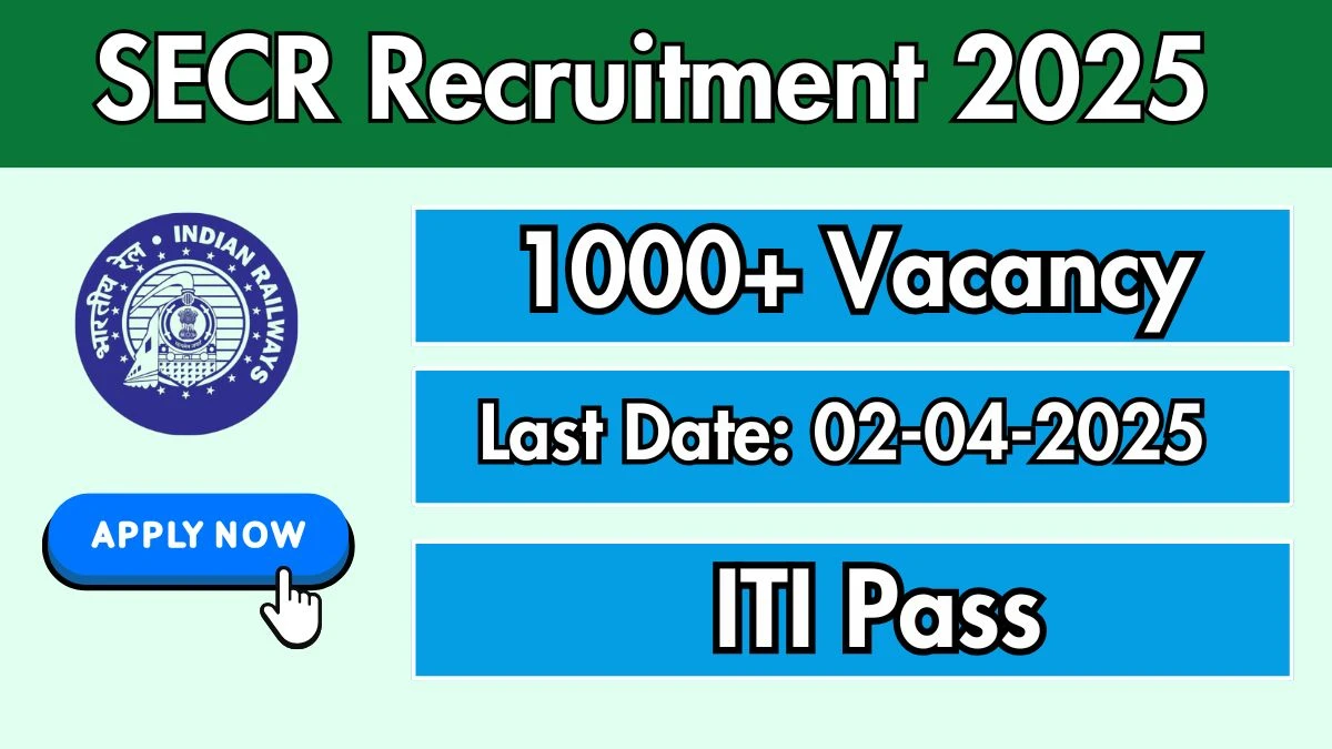 SECR Apprentices Recruitment 2025 Notification Out Apply Online for 1003 Apprentices Posts