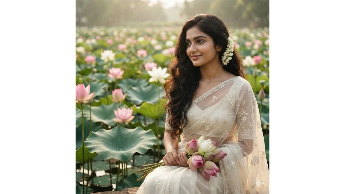 10 Google Gemini Lotus Pond AI Photo Editing Prompt for Girls