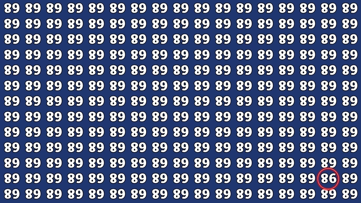 Optical Illusion IQ Test: Are You A Genius? Within 8 Seconds Spot The Inverted 98 among Inverted 68s