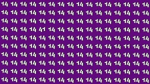 Optical Illusion: Within 5 Seconds Spot The Number 41 and 11 among 14