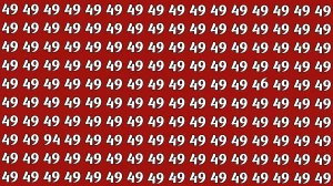 Optical Illusion: Within 5 Seconds Spot The Number 46 and 94 among 49