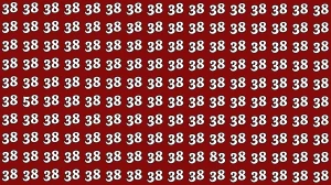 Optical Illusion: Within 5 Seconds Spot The Number 58 and 83 among 38s