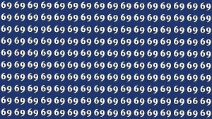 Optical Illusion: Within 6 Seconds Spot The Number 96 and 66 among 69