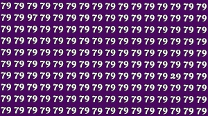 Optical Illusion: Within 8 Seconds Spot The Number 29 and 97 among 79s