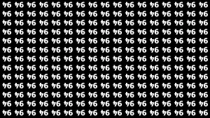 Optical Illusion IQ Test: Are You A Genius? Within 6 Seconds Spot The Inverted 64 among Inverted 94s