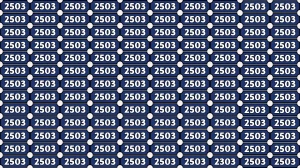 Optical Illusion Puzzle IQ Test: Within 7 Seconds Spot The Number 2303 among 250...