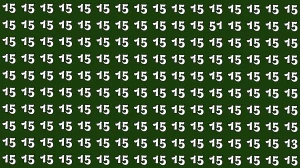 Optical Illusion: Within 5 Seconds Spot The Number 13 and 51 among 15
