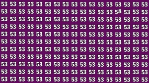 Optical Illusion: Within 5 Seconds Spot The Number 33 and 58 among 53