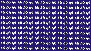 Optical Illusion: Within 5 Seconds Spot The Number 49 and 64 among 46s