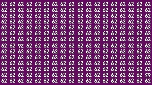 Optical Illusion: Within 6 Seconds Spot The Inverted 26 and 65 among 62s