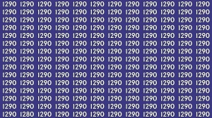 Optical Illusion: Within 9 Seconds Spot The Number 1280 among 1290