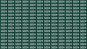 Optical Illusion: Within 9 Seconds Spot The Number 5054 among 5024s
