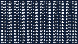 Optical Illusion: Within 9 Seconds Spot The Number 5342 among 3542s