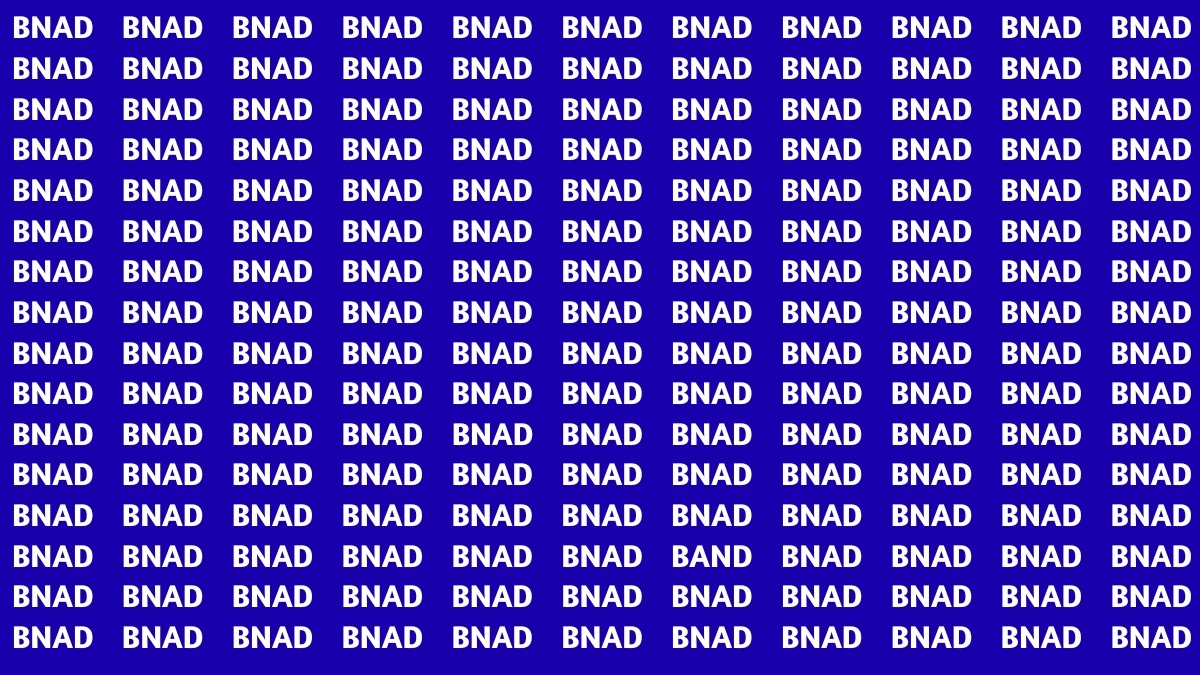 Optical Illusion: Can You Find the Hidden Word 'BAND' in Just 5 Seconds? Optical Illusion: Can You Find the Hidden Word 'BAND' in Just 5 Seconds?