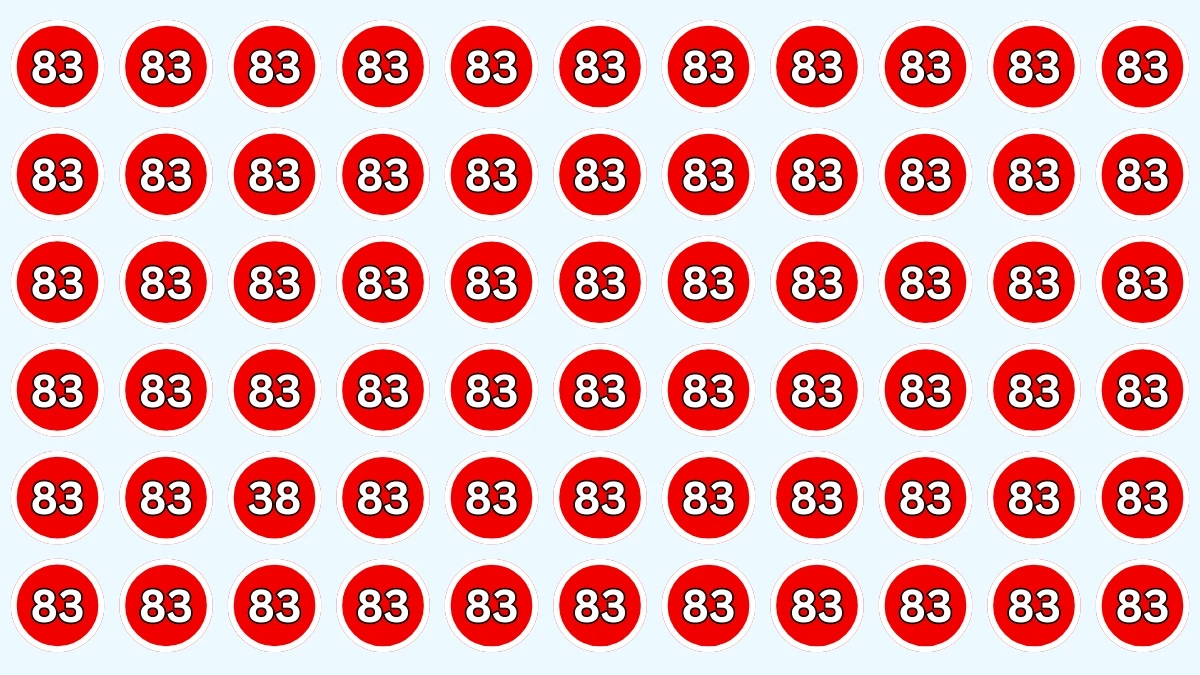 Optical Illusion: Can Your Eyes Find the Hidden 38 in Just 5 Seconds?