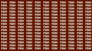 Optical Illusion IQ Test: How Fast Can You Spot the Word ‘FISH’?