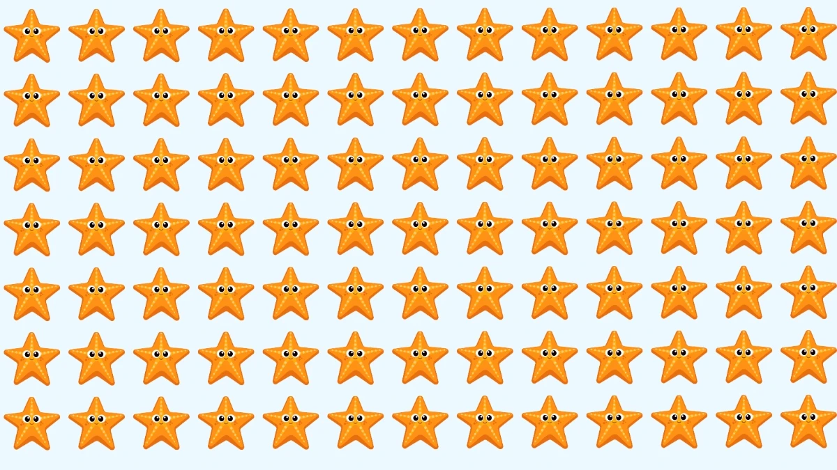 Optical Illusion: Only 1% Can Find the Odd Starfish in 7 Seconds! Optical Illusion: Only 1% Can Find the Odd Starfish in 7 Seconds!