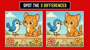 Brain Teaser: Can You Find the 3 Hidden Differences in 8 Seconds?