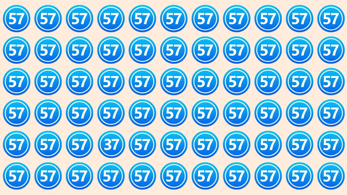 Brain Teaser: Can You Spot the Number 37 in 5 Seconds? Brain Teaser: Can You Spot the Number 37 in 5 Seconds?