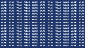 Brain Teaser: Can You Spot the Word WALK in 5 Seconds?