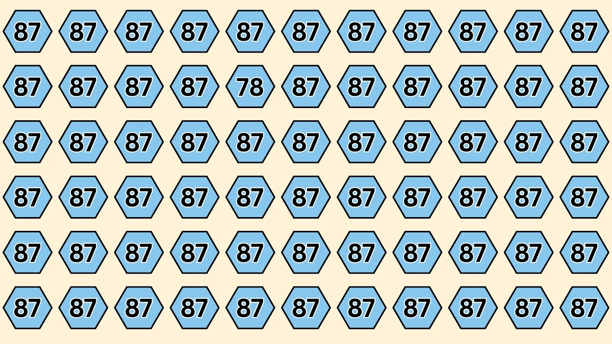 Brain Teaser: Challenge Yourself to Find Number 78 in 5 Seconds