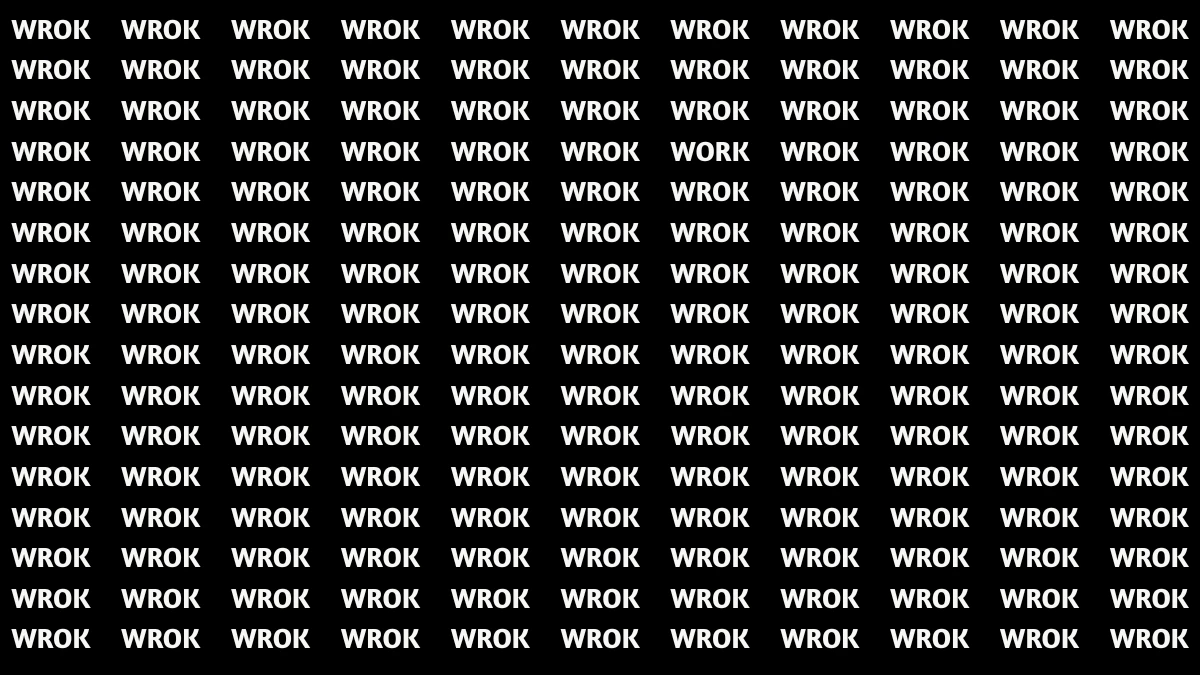 Brain Teaser: How Fast Can You Spot the Hidden Word 