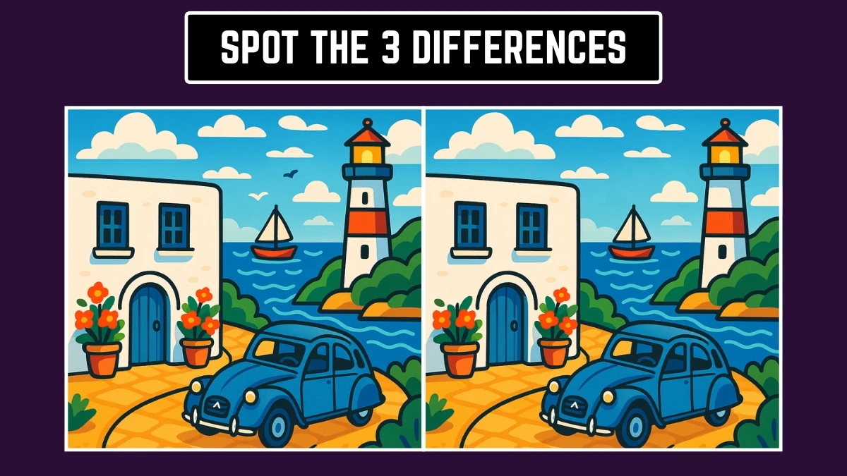 Brain Teaser: How Quickly Can You Spot the 3 Differences in 7 Seconds? Brain Teaser: How Quickly Can You Spot the 3 Differences in 7 Seconds?