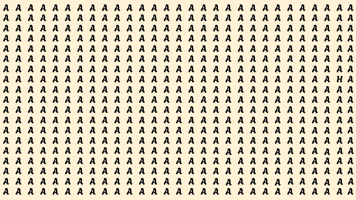 Brain Teaser: Only People with Sharp Eyes Can Spot the Letter H in 5 Seconds Brain Teaser: Only People with Sharp Eyes Can Spot the Letter H in 5 Seconds