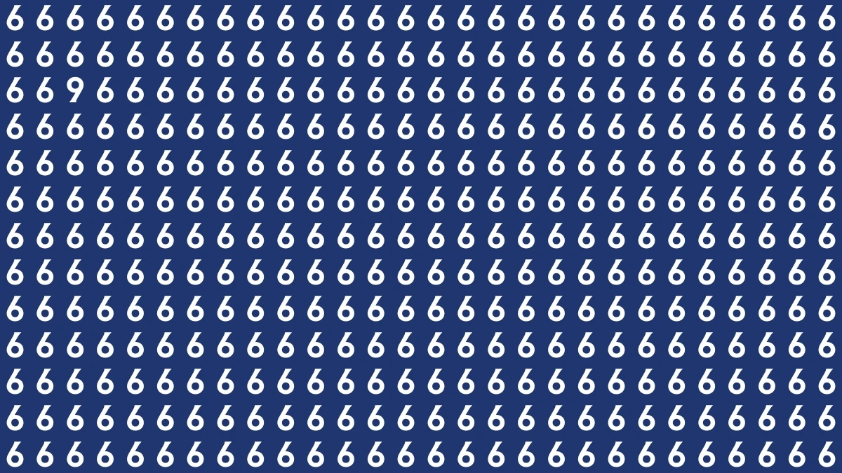 Brain Teaser: Spot the Number 9 with Sharp Eyes in 7 Seconds!