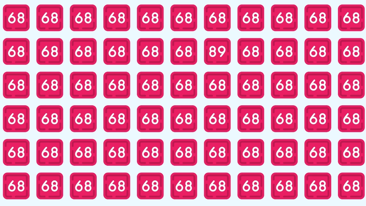 Brain Teaser: Test Your Eyes and Find the Number 89 in Just 5 Seconds!