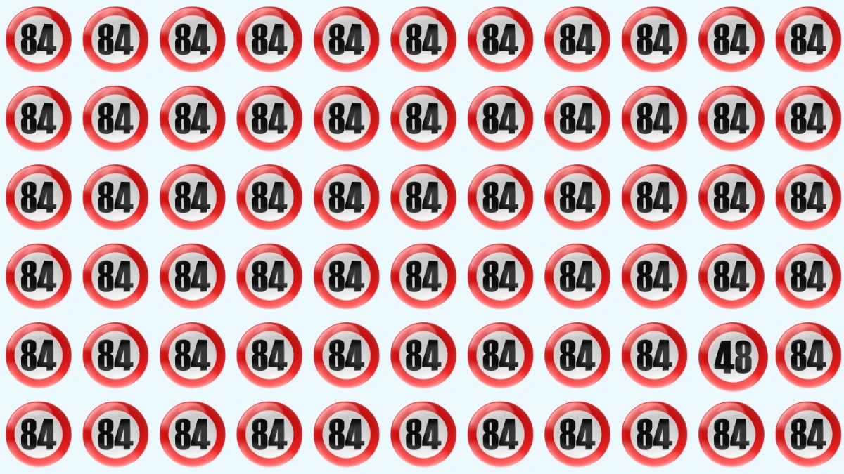 Optical Illusion: Can You Identify the Number 48 Before Time Runs Out?