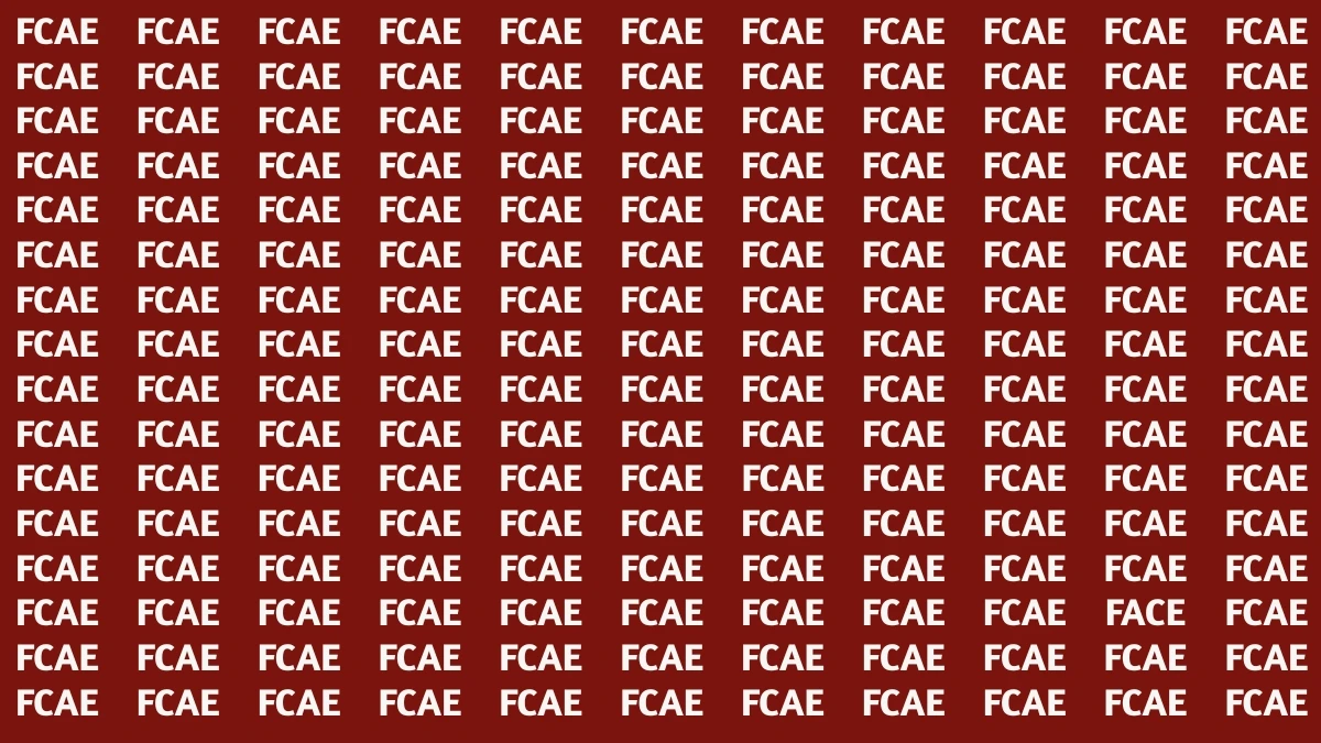Optical Illusion: Can You Quickly Identify the Hidden Word FACE? Optical Illusion: Can You Quickly Identify the Hidden Word FACE?