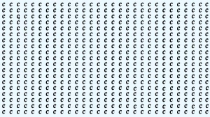 Optical Illusion: Can You Spot the G in a Sea of Cs Within 5 Seconds?