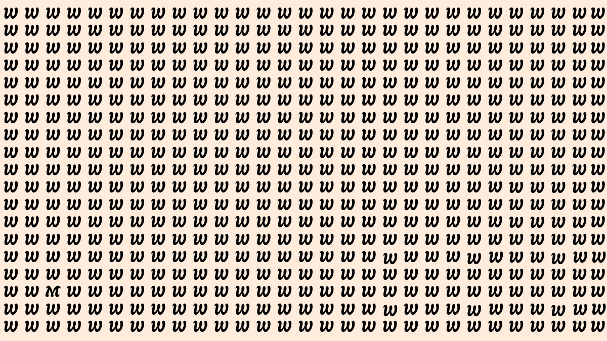 Optical Illusion: Can You Spot the Letter M Before Time Runs Out? Optical Illusion: Can You Spot the Letter M Before Time Runs Out?