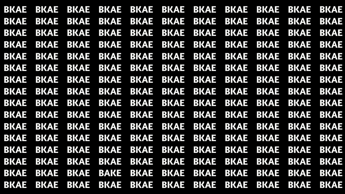 Optical Illusion: Can You Spot the Word 